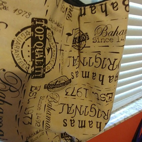 Bahamas Bag with wooden handle - Picture 3 of 5